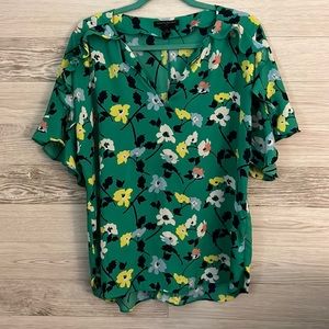 Banana Republic Blouse Floral Size Large